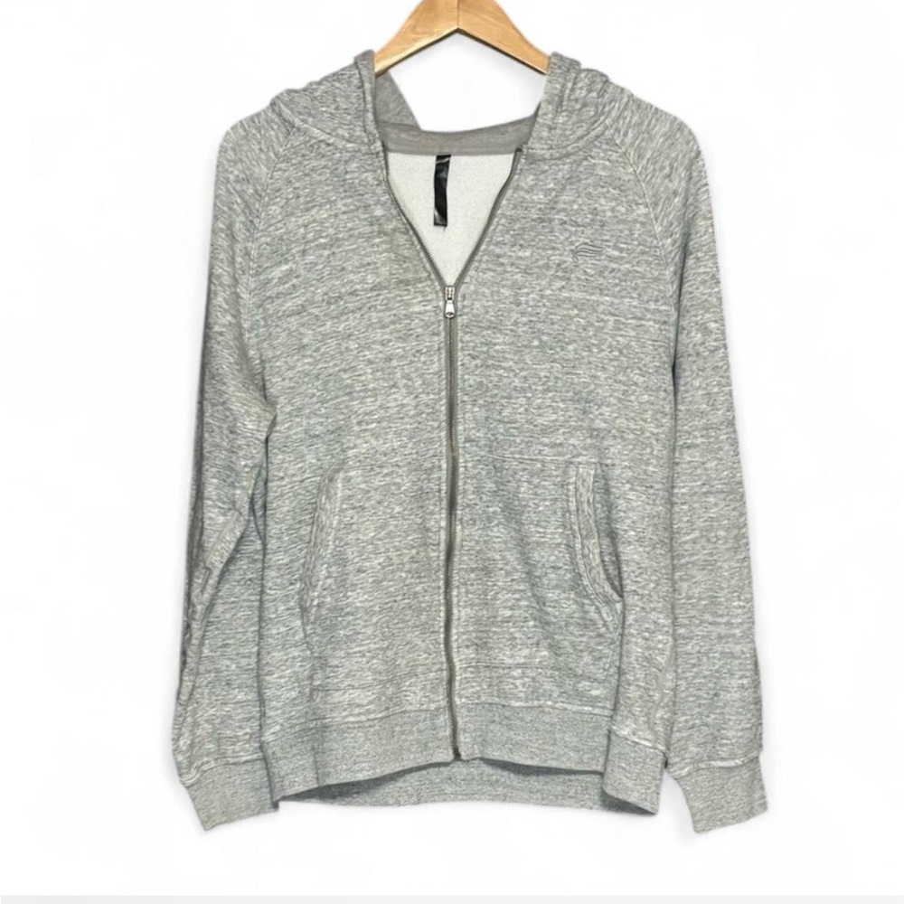 Fabletics Heather Gray Zip Up Hoodie